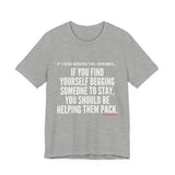 HELP THEM PACK UNISEX SHORT SLEEVE T-SHIRT