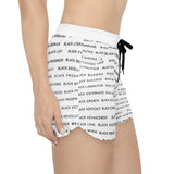 BLACK MAGIC - BLACK LETTERS WOMEN'S CASUAL SHORTS