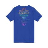MEANING OF PRIDE UNISEX V-NECK T-SHIRTS