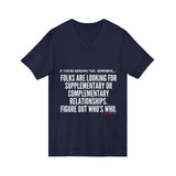 FIGURE OUT UNISEX V-NECK T-SHIRT