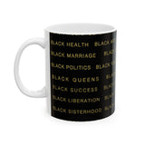 BLACK MAGIC - BLACK GOLD CERAMIC MUG BLACK 11oz, 15oz