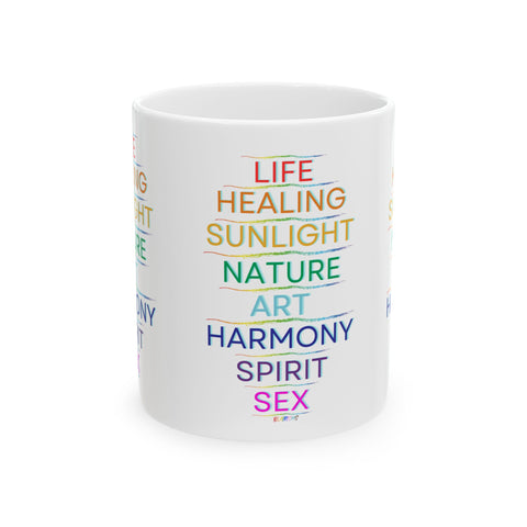 MEANING OF PRIDE CERAMIC MUG WHITE 150Z