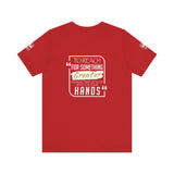 REACH FOR SOMETHING WHITE GOLD UNISEX SHORT SLEEVE T-SHIRTS