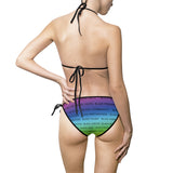 BLACK MAGIC RAINBOW BLACK 2 PIECE SWIM SUITS