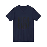 HIGH END BLACK UNISEX V-NECK T-SHIRTS