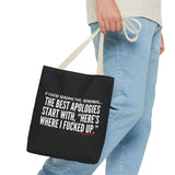 BEST APOLOGIES TOTE BAG