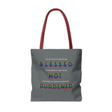 BLACK QUEER RAINBOW TOTE BAG