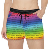BLACK MAGIC RAINBOW BLACK WOMAN CASUAL SHORTS