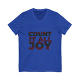 COUNT IT ALL JOY-RBG UNISE V-NECK T-SHIRTS