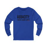 Audacity_Black UNISEX LONGSLEEVE T-SHIRT