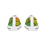EAUX BLACK ON RAINBOW LOW-TOP SNEAKERS WHITE SOLE