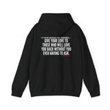 GIVE YOUR LOVE UNISEX HOODIE