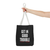 GET IN GOOD TROUBLE - WHITE TOTE BAG