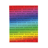 BLACK MAGIC RAINBOW BLACK  PLUSH BLANKET