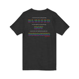 BLACK QUEER RAINBOW UNISEX V-NECK T-SHIRTS