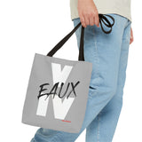V EAUX IV - WHITE W/ BLACK EAUX TOTE BAG