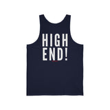 HIGH END WHITE UNISEX TANK TOP