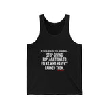 EXPLANATION UNISEX TANK TOP