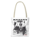 RESIST-BLACK TOTE BAG