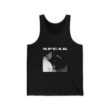 SPEAK - WHITE UNISEX TANK TOP