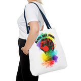 BLACK GAY PROUD FIST TOTE BAG