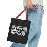 BEST APOLOGIES TOTE BAG