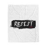 RESIST - BLACK PLUSH BLANKET