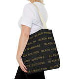 BLACK MAGIC - BLACK GOLD TOTE BAG