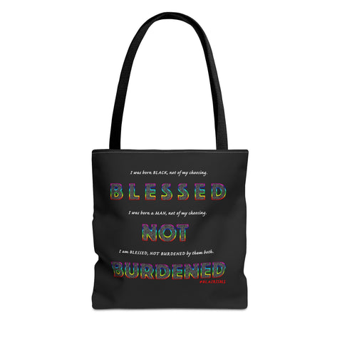 BLACK MAN RAINBOW TOTE BAG