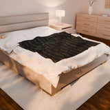 BLACK MAGIC - BLACK GOLD PLUSH BLANKET