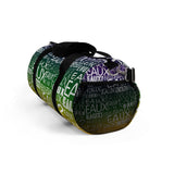 EAUX- WHITE ON MARDI GRAS DUFFEL BAG
