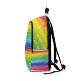 BLACK MAGIC RAINBOW WHITE BOOKBAG