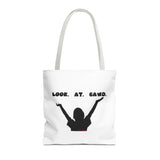LOOK AT GAWD WHITE TOTE BAG