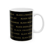 BLACK MAGIC - BLACK GOLD CERAMIC MUG BLACK 11oz, 15oz