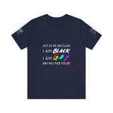 BLACK GAY FUP WHITE UNISEX SHORT SLEEVE T-SHIRTS