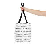 BLACK MAGIC - BLACK LETTERS TOTE BAG