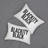 BLACKITY BLACK - BLACK LUMBAR PILLOW