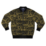 EAUX - GOLD AOP MEN'S BOMBERS JACKET