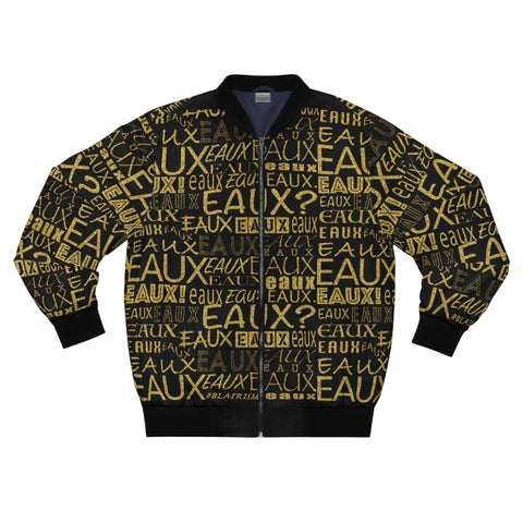 EAUX - GOLD AOP MEN'S BOMBERS JACKET