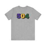 504 Mardi Gras Colorblock UNISEX SHORT SLEEVE T-SHIRT