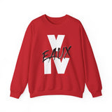 V EAUX IV - WHITE W/ BLACK EAUX UNISEX SWEAT SHIRT