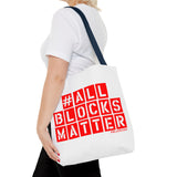 #AllBlocksMatter Tote Bag - Empowering AOP Design for Activism