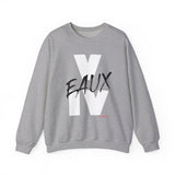 V EAUX IV - WHITE W/ BLACK EAUX UNISEX SWEAT SHIRT