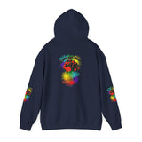 BLACK GAY PROUD FIST UNISEX HOODIE