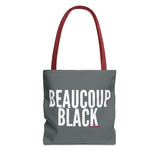 BEAUCOUP BLACK - WHITE TOTE BAG