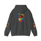 BLACK GAY PROUD FIST UNISEX HOODIE