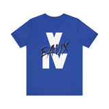 V EAUX IV - WHITE W/ BLACK EAUX UNISEX SHORT SLEEVE T-SHIRT