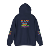 BLACK GAY PROUD UNISEX HOODIE