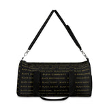 BLACK MAGIC - GOLD LETTERS DUFFEL BAG