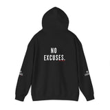 NO EXCUSE UNISEX HOODIE